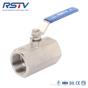 1PC Heksagonal tipe 2000WOG Stainless Steel Ball Valve